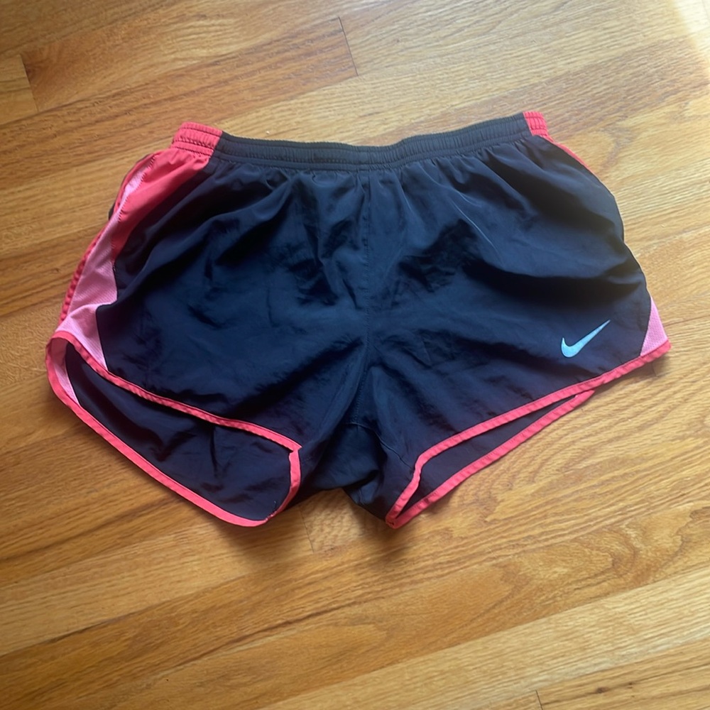 Nike shorts, black and pink, size medium normal wear!